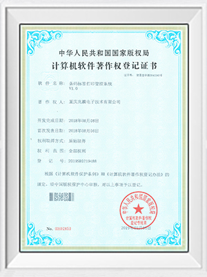 条码标签打印管控系统证书